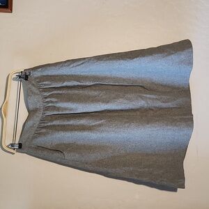 VintageUnion Made Wool Blaend Pleated PAN-HER Front Pocket Skirt